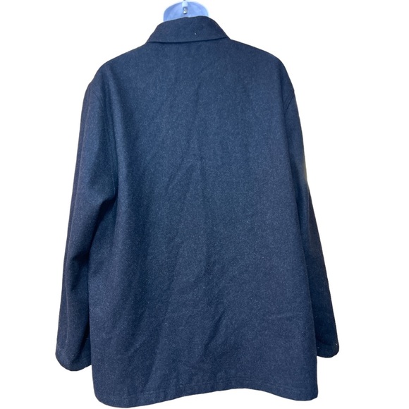 Sz XL Vintage Polo Jeans Co. Ralph Lauren Black Label Wool Coat - Picture 4 of 5